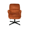 Technische titel in het Nederlands: **Ergonomische draaistoel met ribbelstof in bruin**